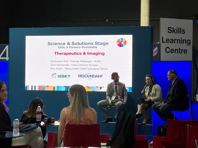 Hisky Medical exhibition booth at EASL 2026 in Barcelona